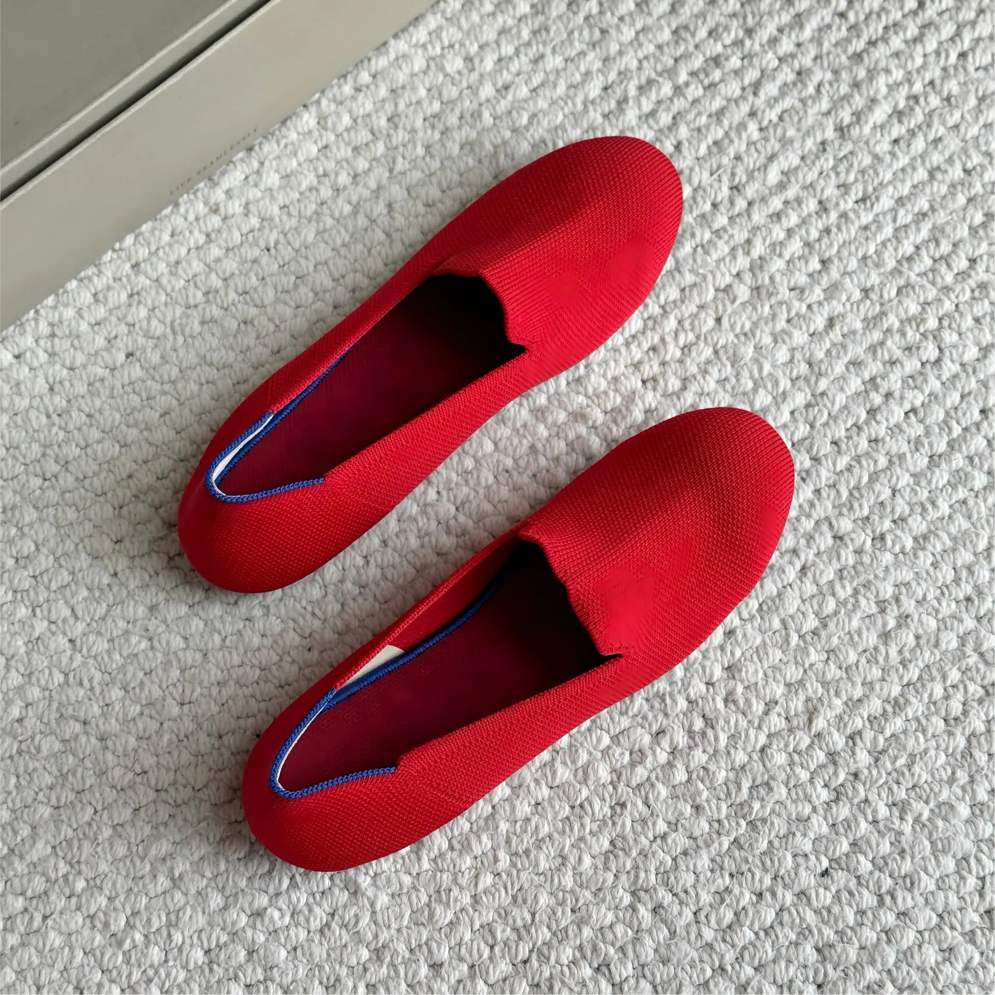 Maggie's Walker Women's Stretchable Soft Bottom Knitted Flats Spring Shallow-mouth Washable Casual Loafers Size 35~40 LadyShow.Store