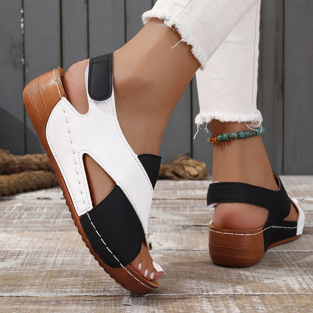 Summer Shoes Women Sandals Plus Size Walking Shoes Casual Women Shoe Wedge Sandals Ladies Party Female Footwear Women Sandal LadyShow.Store