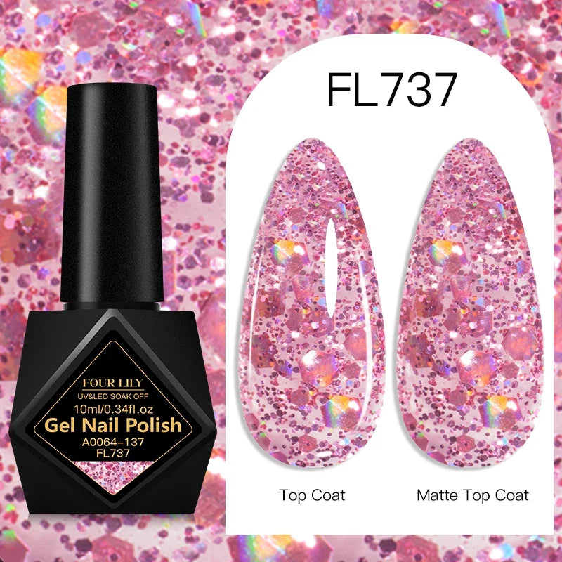 10ml Gel Nail Polish 162 Colors Nail Supplies Vernis Semi Permanent Nail Art Manicure Soak Off LED UV Gel Nail Varnishes Summer Tri Light Beauty
