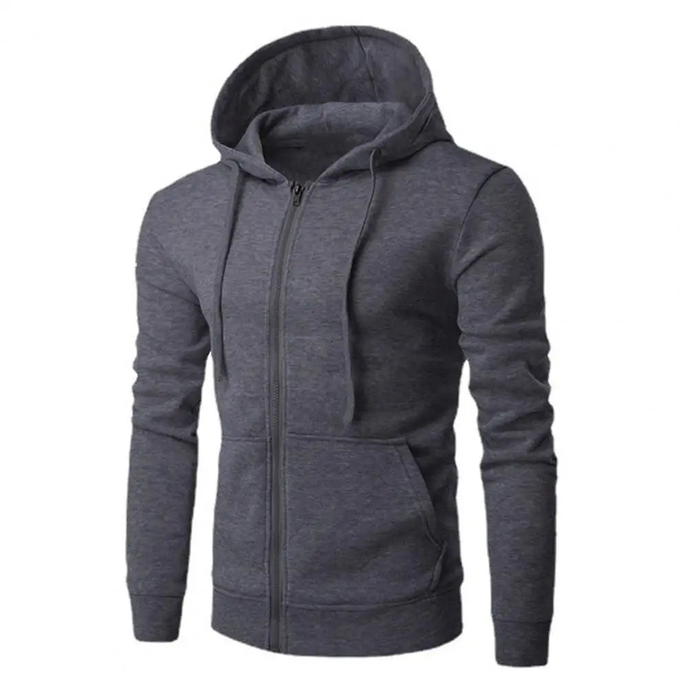 Autumn Men Sweatshirts Long Sleeve Jacket Hoodie Zipper Closure Jacket Male Hoodies Sweatshirt Slim Fit Male Clothing LadyShow.Store