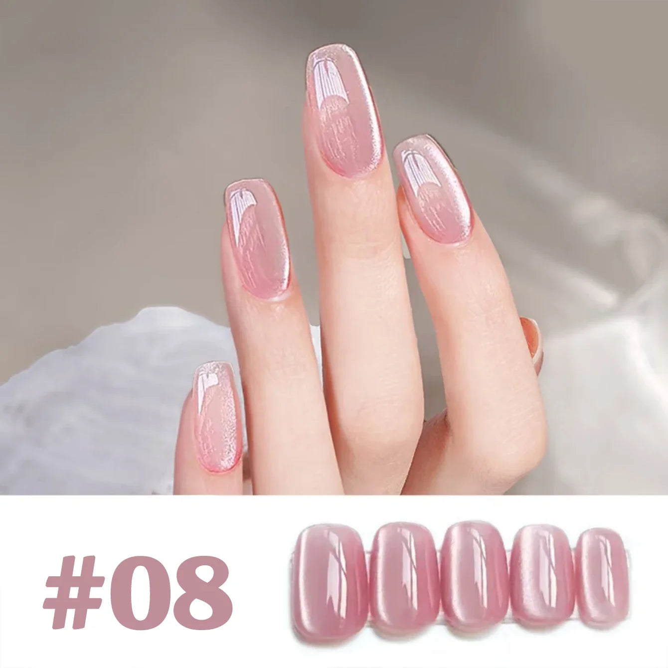 1-12pcs WS Hot Style Non-gray Universal White Cat Eye Gel Nail Polish Super Flash White Glass Bead Nail Art Nail Suppies Tri Light Beauty