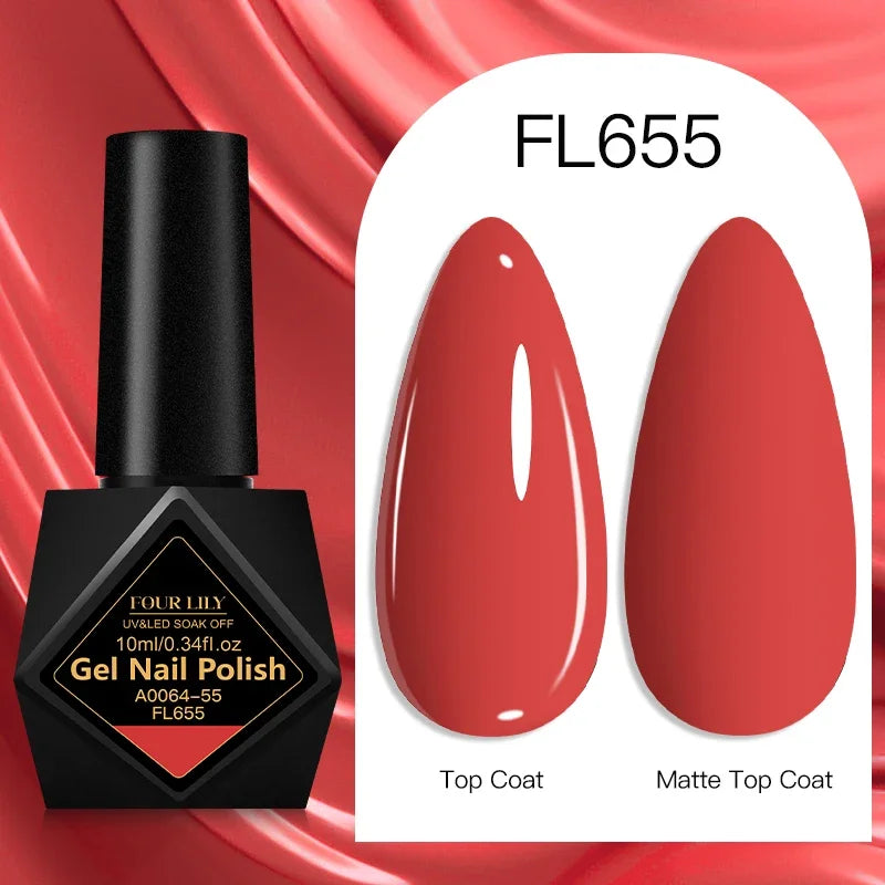 10ml Gel Nail Polish 162 Colors Nail Supplies Vernis Semi Permanent Nail Art Manicure Soak Off LED UV Gel Nail Varnishes Summer Tri Light Beauty