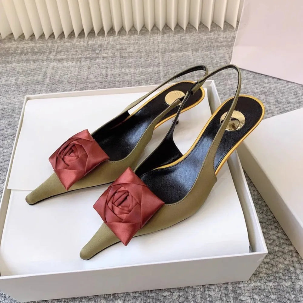 2026 Summer Women's New Pointed Shallow Mouth Sandals Fashion Show Party Wedding Women's Large Size Stiletto Sandals LadyShow.Store