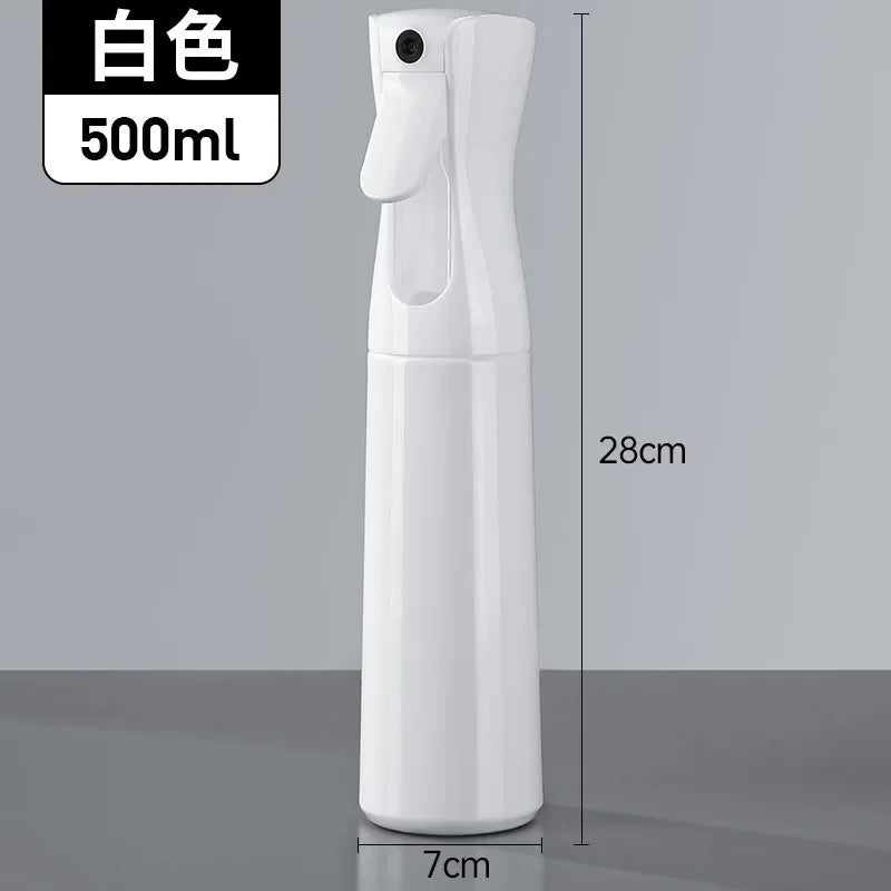 500/300/200ml Hair Spray Bottle Refillable Bottles Continuous Mist Watering Can Automatic Salon Barber Water Sprayer Hair Tools Tri Light Beauty