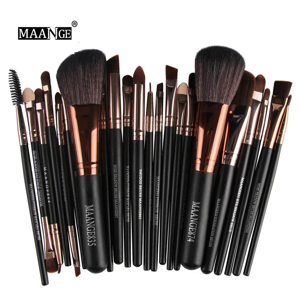 3/13/22pcs Professional Makeup Brushes Tools Set Make Up Brush Tools Kits for Eyeshadow Eyeliner Cosmetics Brushes Maquiagem Pi-Mart