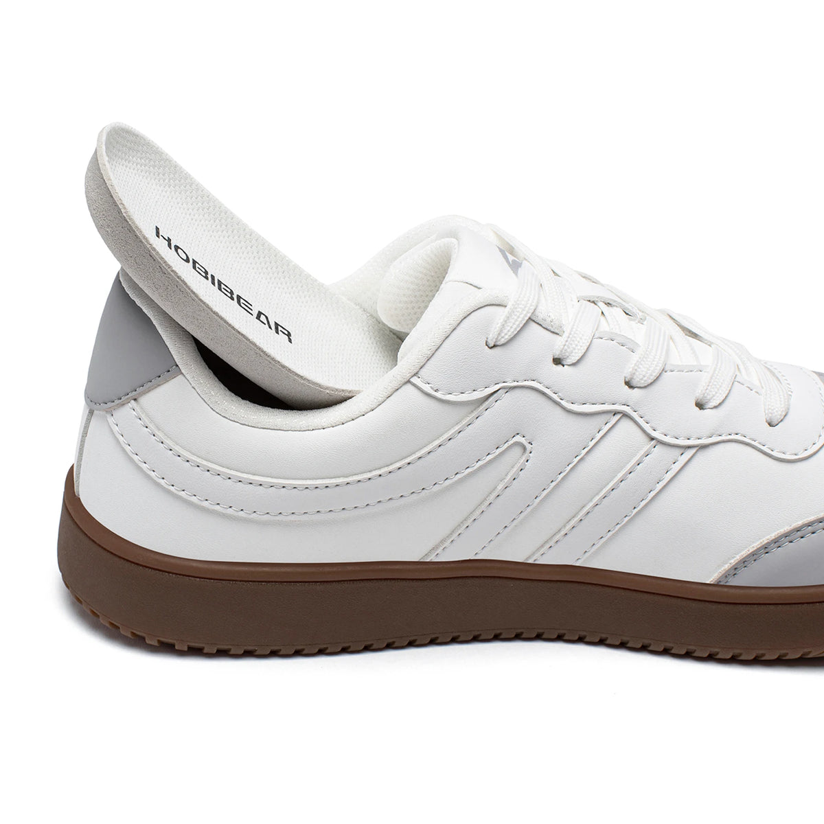 HOBIBEAR Unisex Wide Toe Shoes Artificial Leather Sneakers Casual Lace Up Retro Fashion Shoes for Women Men Pi-Mart