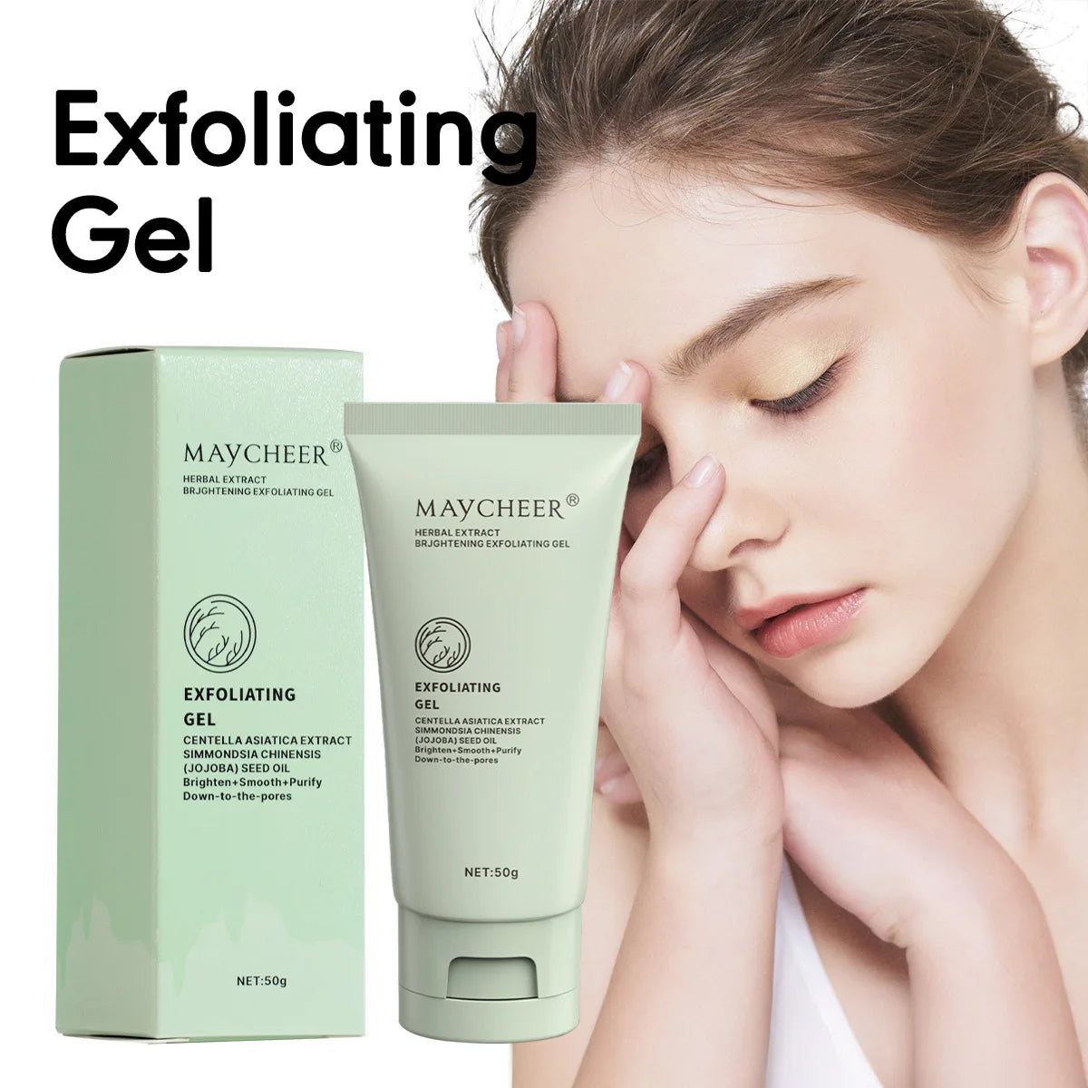 Herbaceous Exfoliating Peeling Gel Facial Scrub Moisturizing Nourishing Repair Scrubs Face Cream Beauty Skin Care Pi-Mart