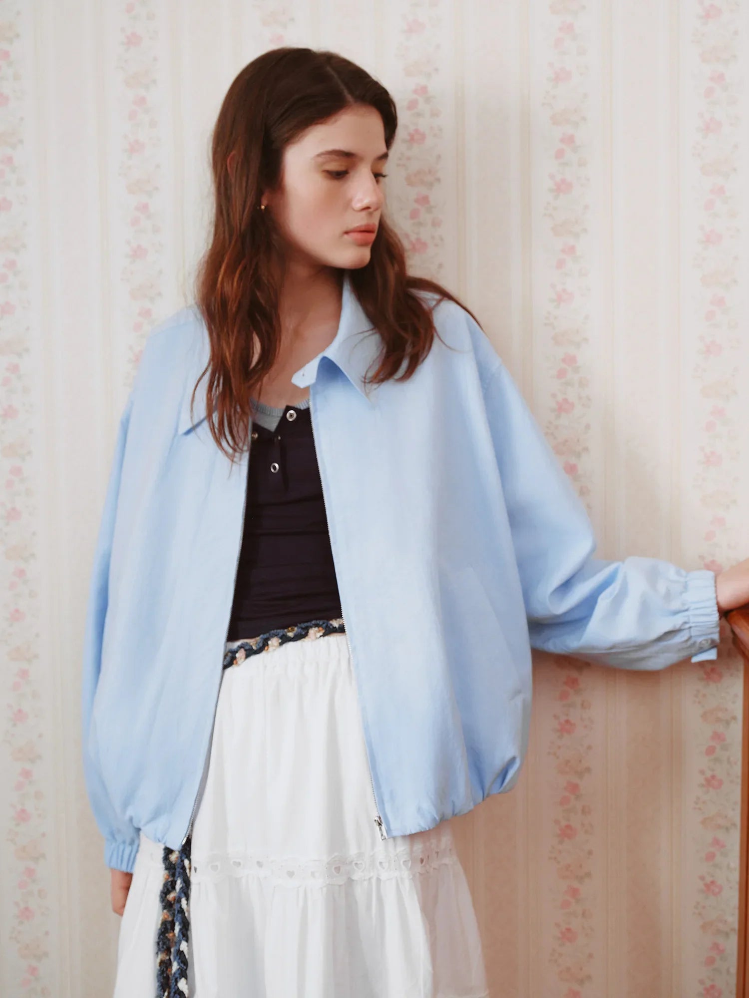FSLE 2025 New French Barn-Style Raw Glamour Short Jacket Women's Spring Autumn New Arrival Loose Fit Oversize Workwear Coat LadyShow.Store