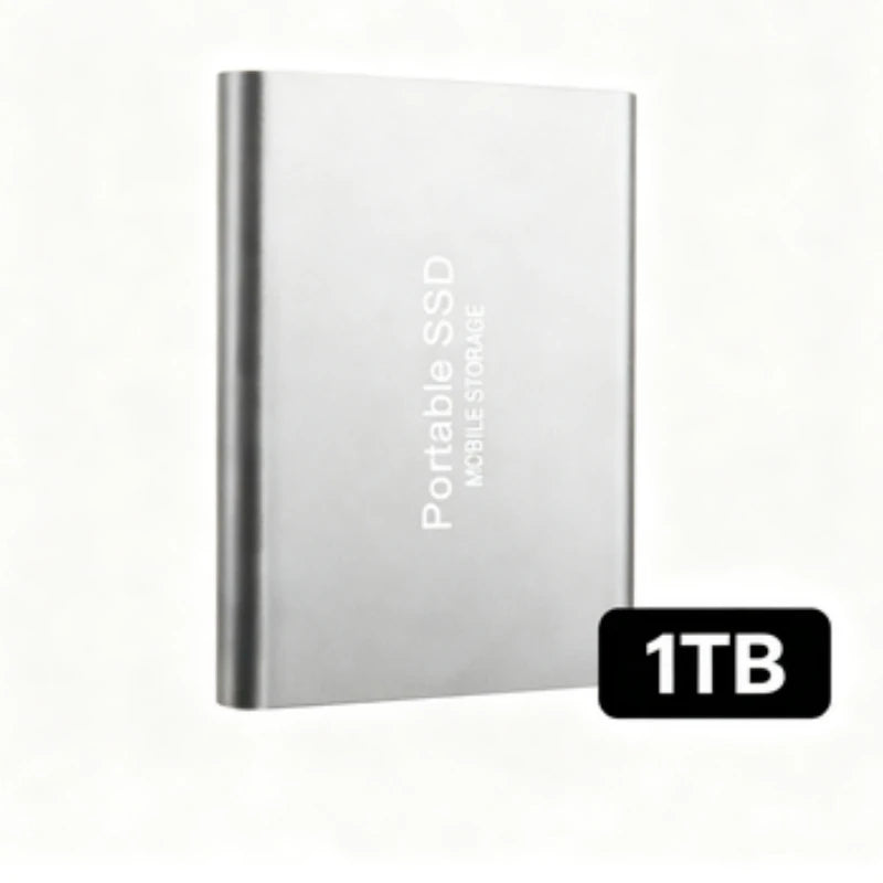 Portable External SSD, 1TB-16TB Large Capacity USB3.1 High Speed Solid State Drive, Lightweight Storage for Laptop, Desktop, Mac Pi-Mart