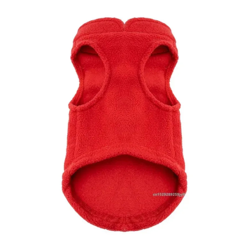 Warm Fleece Dogs Clothes Pet Dog Jacket Vest With D-Ring For Small Dog Cats Clothing French Bulldog Costumes Chihuahua Coat LadyShow.Store
