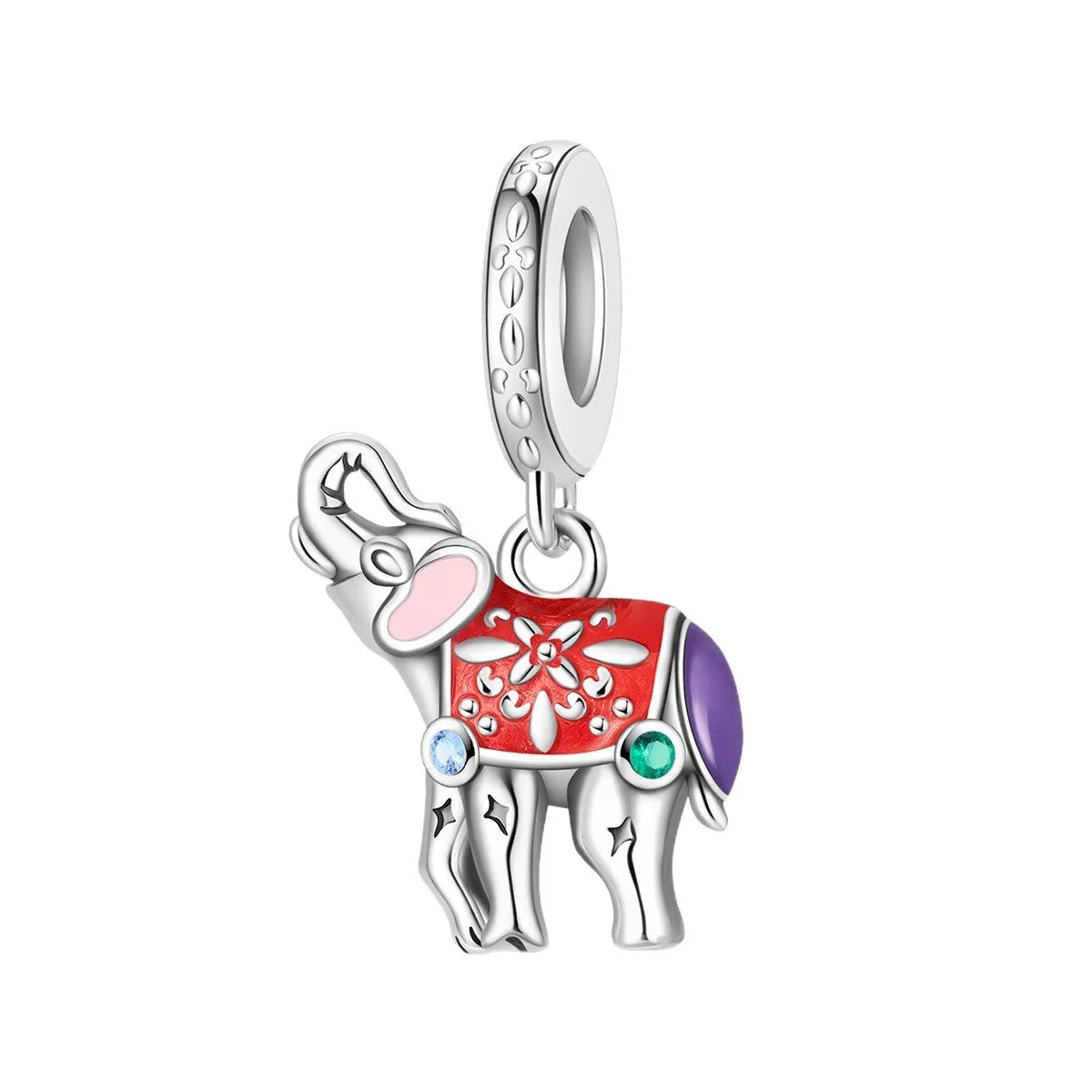 Attractive pendant featuring an animal - a baby elephant, a cat, a swan. Beaded DIY jewelry for a bracelet accessory. Pi-Mart