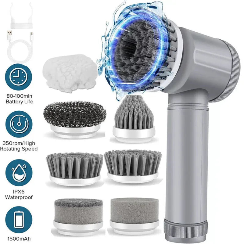 Rechargeable Electric Cordless Cleaning Brush