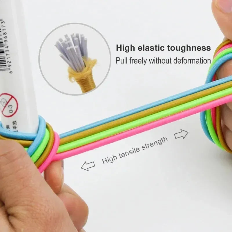 Fashion No Tie Shoelaces Elastic Laces Sneakers Flat Shoe Laces Without Ties Kids Adult Quick Shoelace One Size Fits All Shoes Pi-Mart