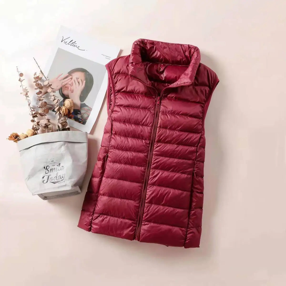 New 2026 Women Women Ultra Light Down Vests Slim Sleeveless Jacket Portable Girl Lightweight Windproof Waistcoat LadyShow.Store