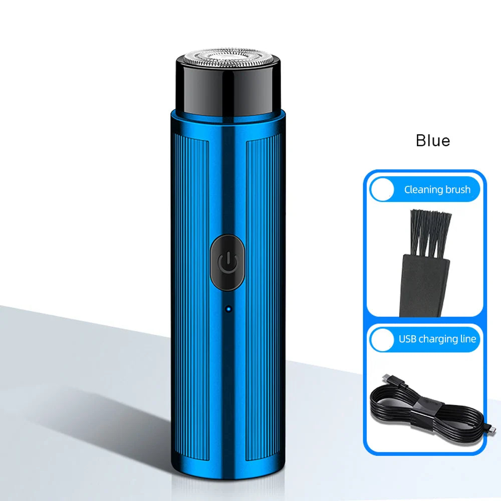 Portable Mini Electric Shaver Rechargeable Razor Epilator Women's Shaving Machine for Men Car Mini Shaver Electric Shaving Tools Tri Light Beauty