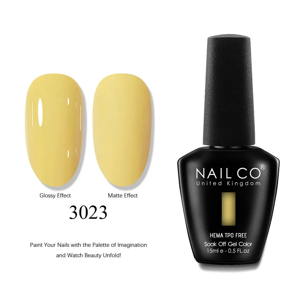 NAILCO 15ml Nails Art Gel Lack Polish Summer Hybrid Nail Varnish Manicure UV Top Coat Base HEMA TPO FREE Esmalte Nail Gel Polish Tri Light Beauty