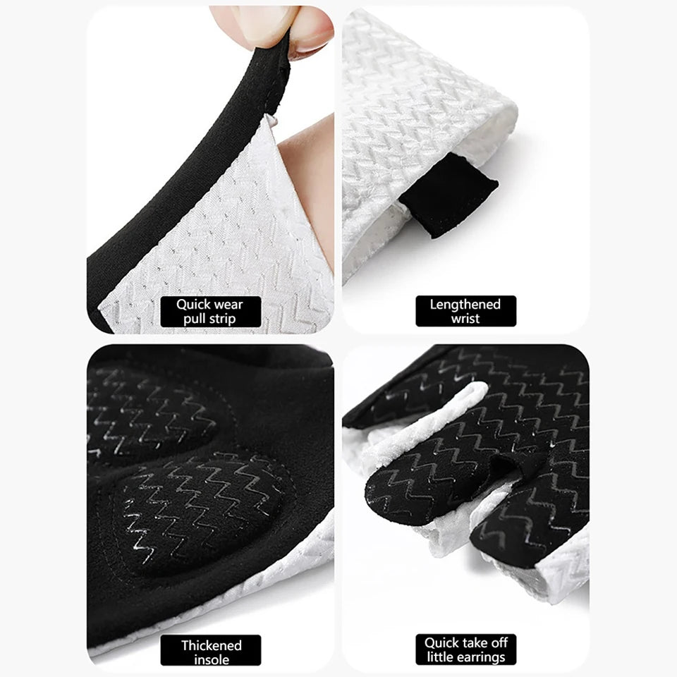 GTUBIKE Summer Breathable Half Finger Cycling Gloves Ultralight Road Bike Gloves Anti-Slip Silicone Pad Cooling Sport Gear Pi-Mart