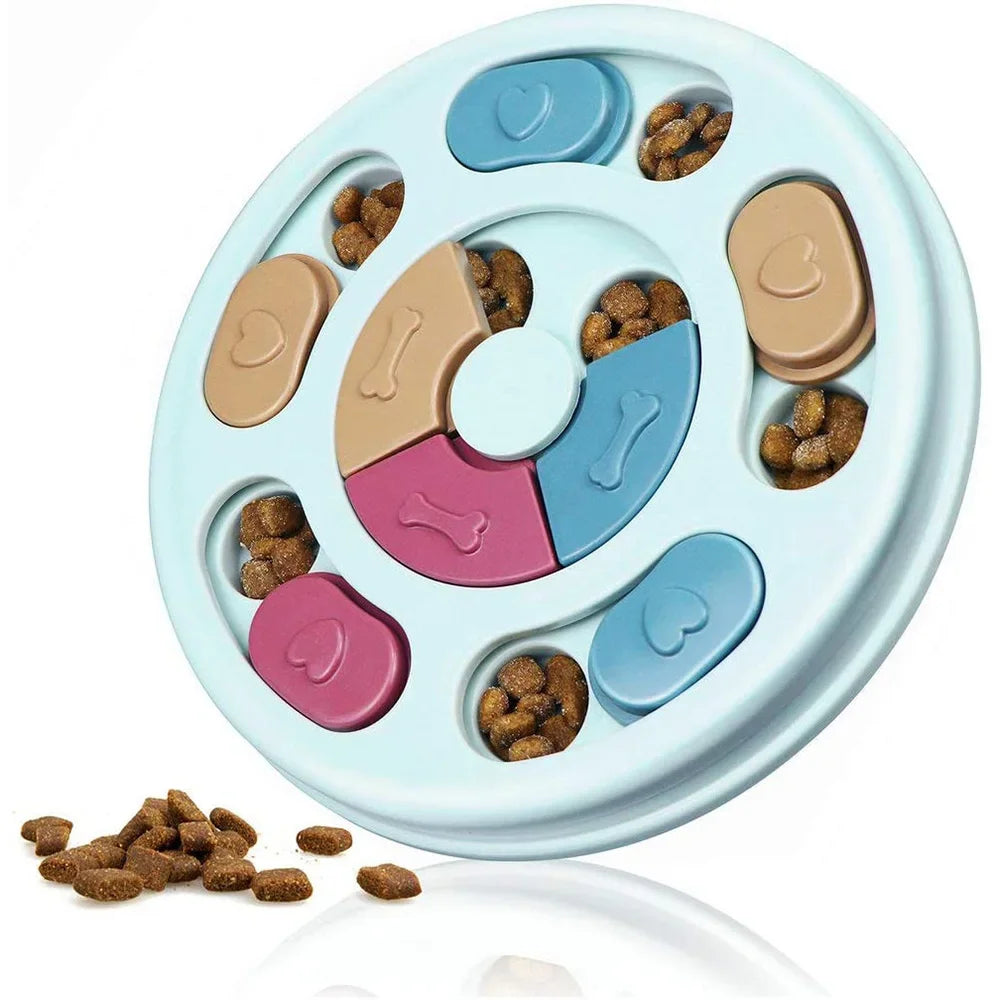 Dog Puzzle Toys Slow Feeder Interactive Increase IQ Food Dispenser Non-Slip Slowly Eating Bowl Cat Dogs Food Games Pi-Mart