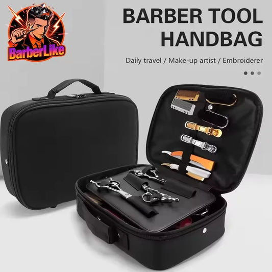 Salon Barber Tool Storage Bag Scissor Bag Beauty Carrying Case Portable Makeup Box Beauty and Hair Products Sorting Bag Tri Light Beauty