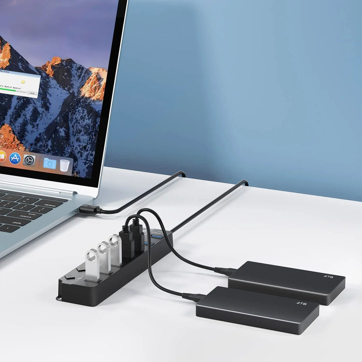 USB 3.0 Hub USB Hub 2.0 Multi USB Splitter Hub 100cm Long Cable Multiple Expander for Computer Laptop PC Accessories USB Adapter Pi-Mart