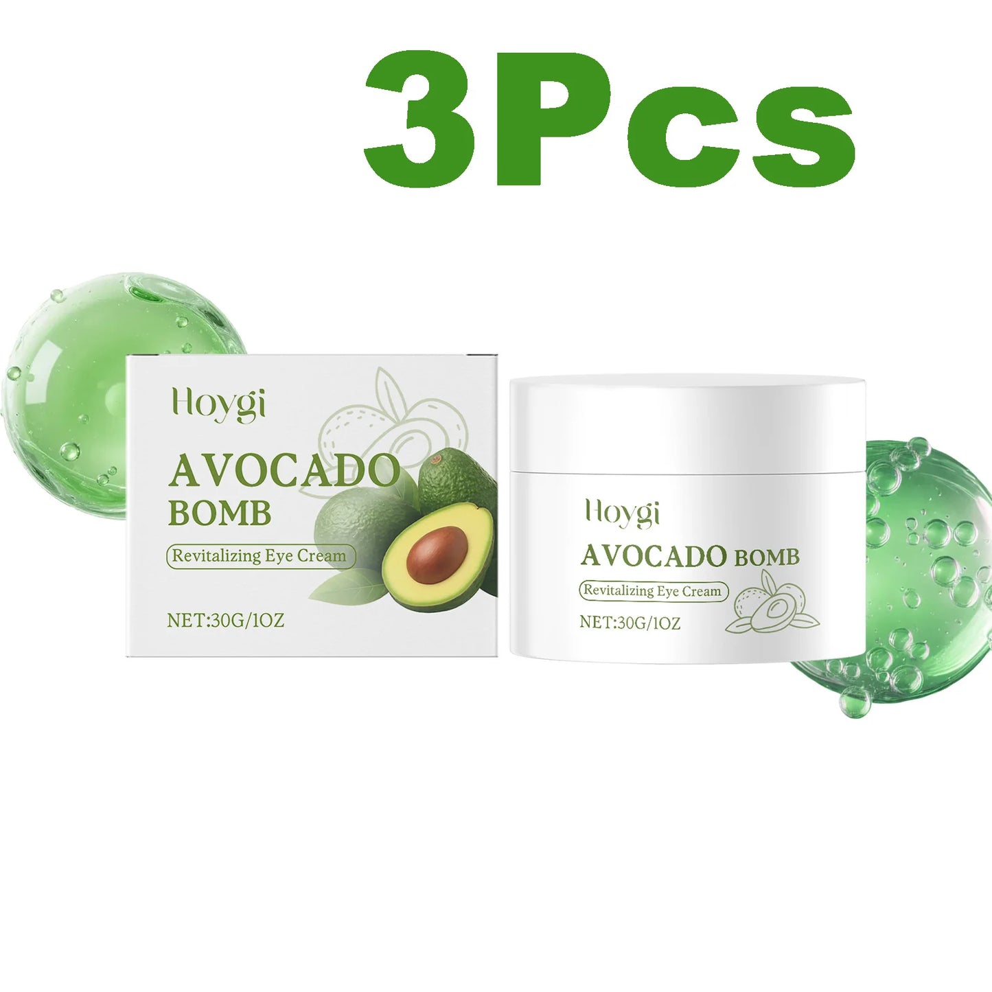 Avocado Eye Cream Fades Fine Lines & Wrinkles Firming Smoothing Eye Area Anti Puffiness Dark Circle Corrector for Youthful Eyes Pi-Mart