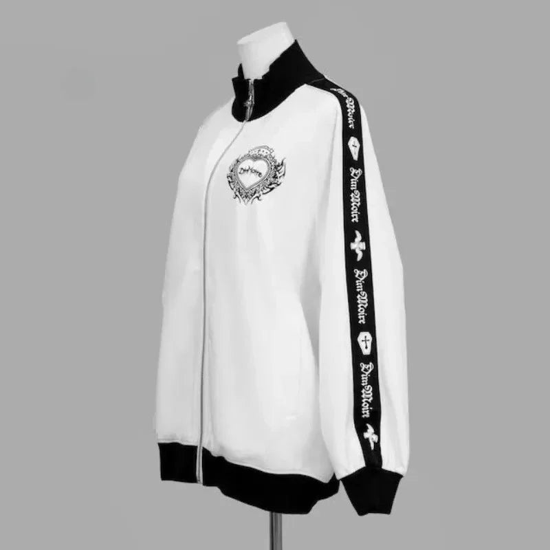 Gothic Subculture Hip-hop Sweatshirts Women Autumn Turtleneck Hoodie Coats Harajuku Loose Versatile Daily Jackets Zip Up Clothes LadyShow.Store