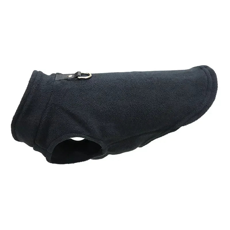 Warm Fleece Dogs Clothes Pet Dog Jacket Vest With D-Ring For Small Dog Cats Clothing French Bulldog Costumes Chihuahua Coat LadyShow.Store