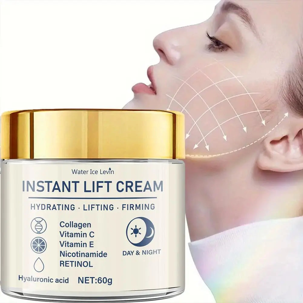 60g Firming Face Cream Collagen Moisturizer with Hyaluronic Acid, Niacinamide,Retinol, Moisturizing Firming Tightening Skincare Pi-Mart