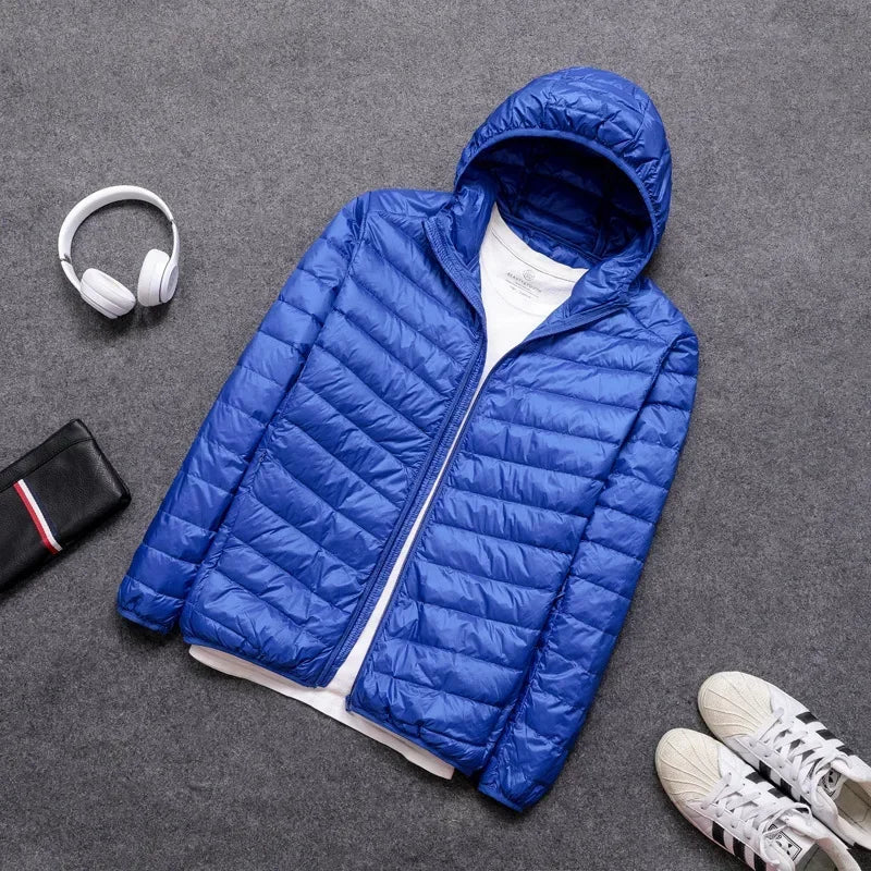 Men's Ultra Light Down Jacket 2024 New Arrivals Spring Winter Feather Ultralight Packable Casual Classic Puffer Coats Men Jacket LadyShow.Store