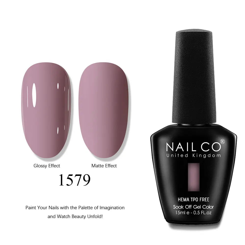NAILCO 15ml Nails Art Gel Lack Polish Summer Hybrid Nail Varnish Manicure UV Top Coat Base HEMA TPO FREE Esmalte Nail Gel Polish Tri Light Beauty