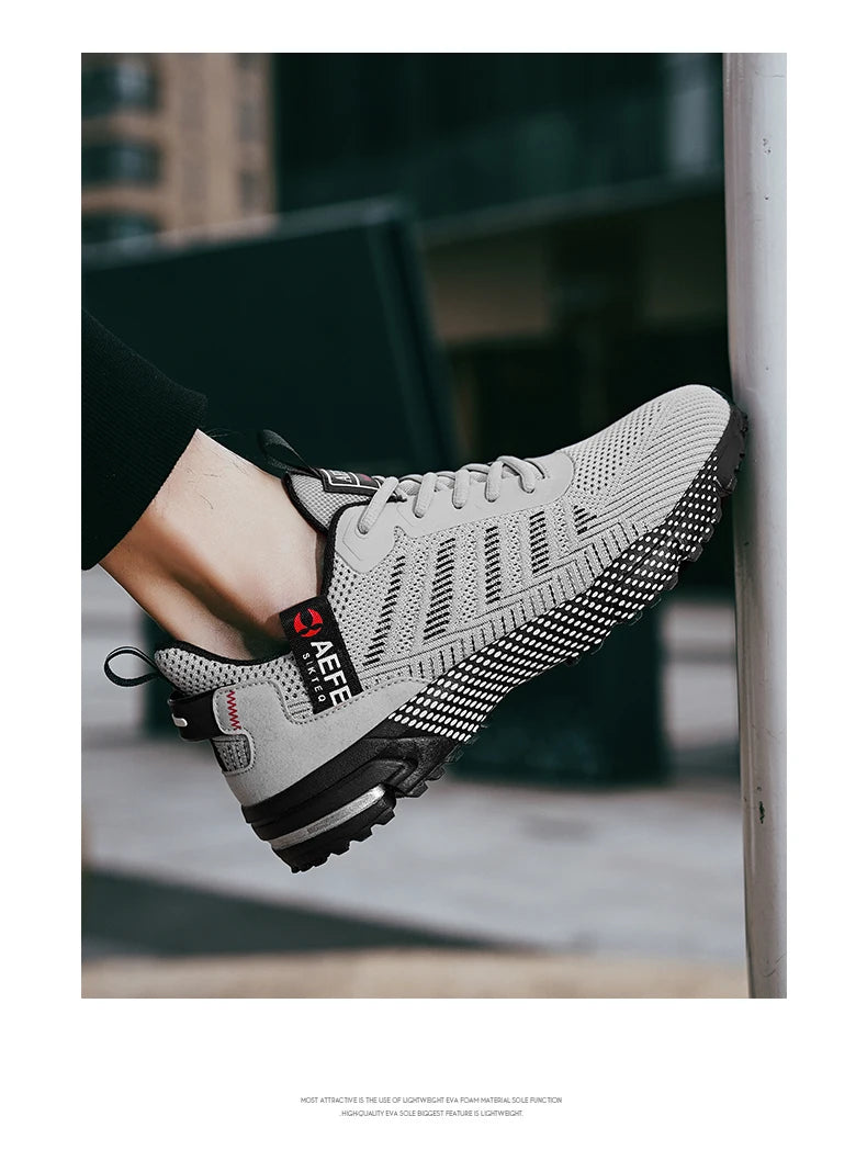 New Men Running Shoes Breathable Outdoor Sports Shoes Lightweight Sneakers for Men Comfortable Athletic Training Footwear Pi-Mart