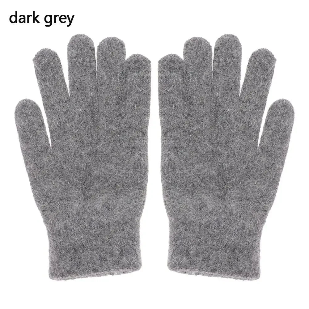 Fashion Elastic Outdoor Warm Thick Winter Gloves Mittens Full Finger Gloves Pi-Mart