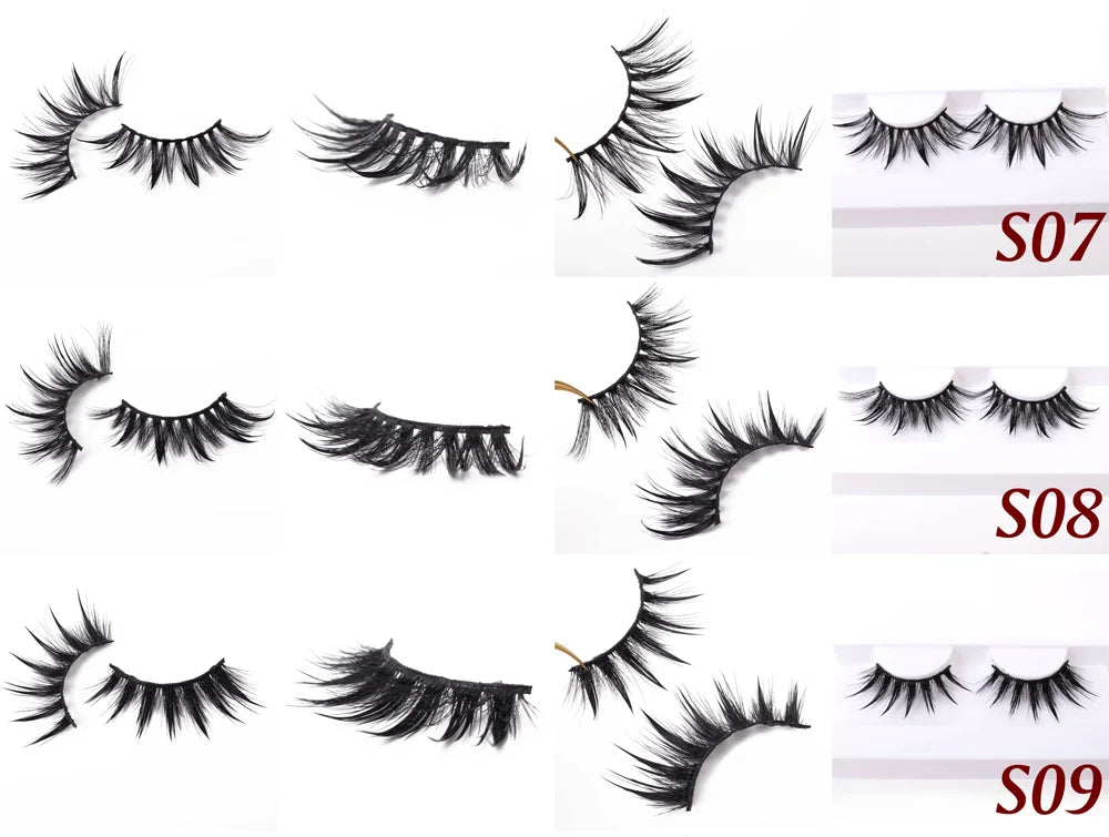 Yiernuo 1/5 Pairs Cosplay Anime Eyelashes Manga Lashes Dramatic Fairy Clusters Lashes Wet Look Lashes Pi-Mart