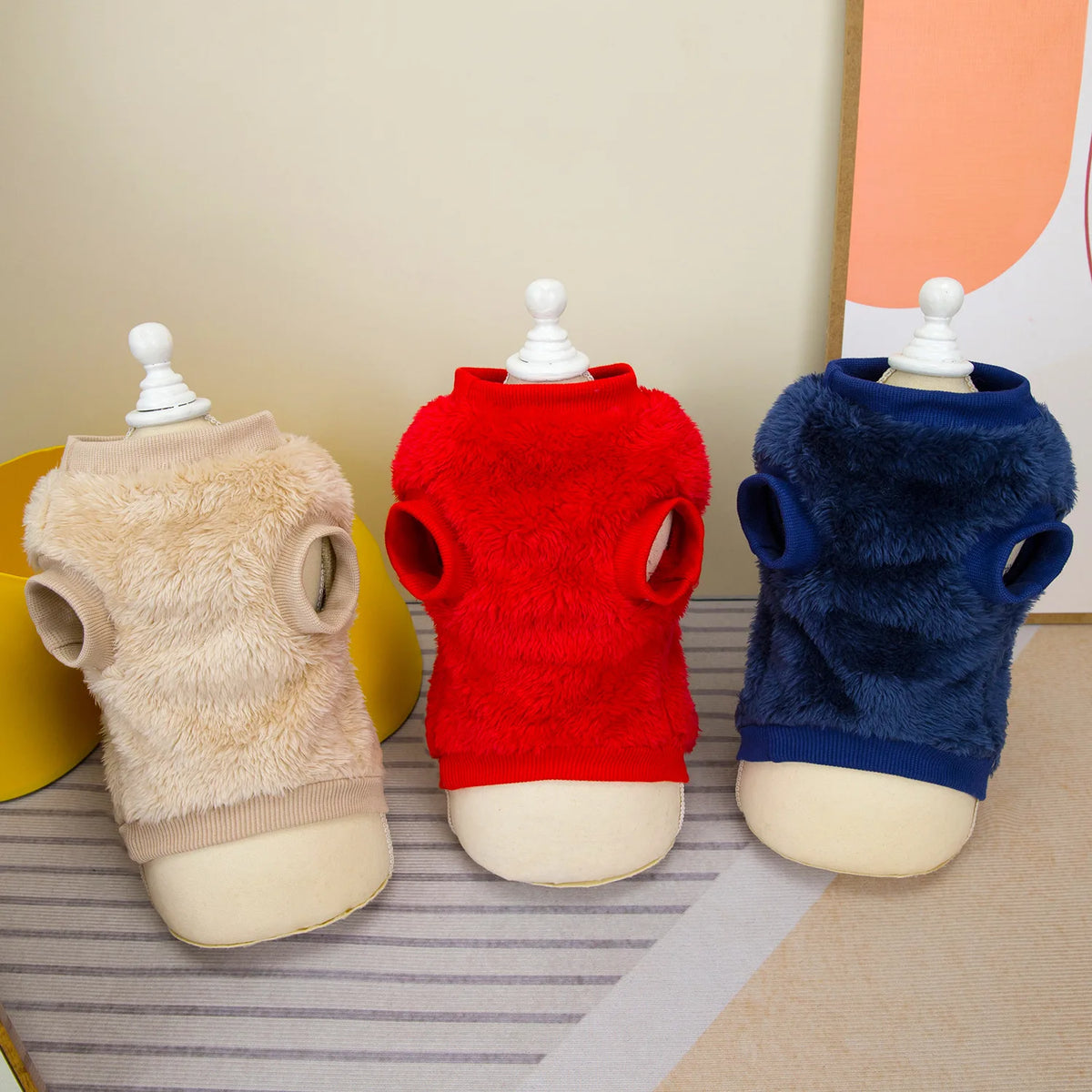 Thermal Warm Fleece Dog Hoodies Winter Dog Clothes for Small Medium Dogs,French Bulldog Chihuahua Yorkie Puppy Vest Pet Apparel Pi-Mart