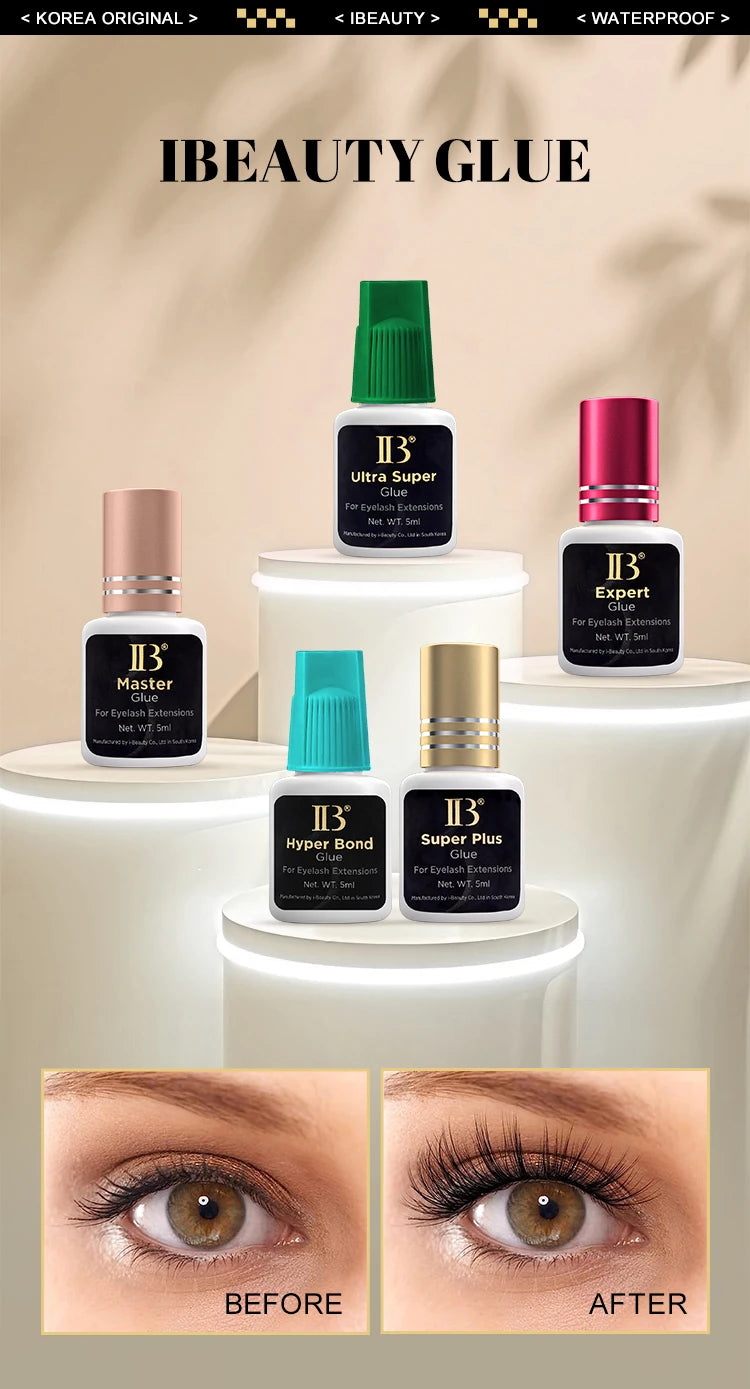1 Bottle IBeauty Ultra Super Plus Glue Fake Eyelash Extension Korea 0.5s Fast Dry Long Lasting Makeup Tool Adhesive Supplies Pi-Mart