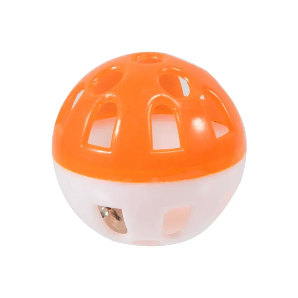 10pcs Pet Parrot Toy Colorful Hollow Rolling Bell Ball Bird Toy Parakeet Cockatiel Parrot Chew Cage Fun Toys Pet Bird Supplies Pi-Mart