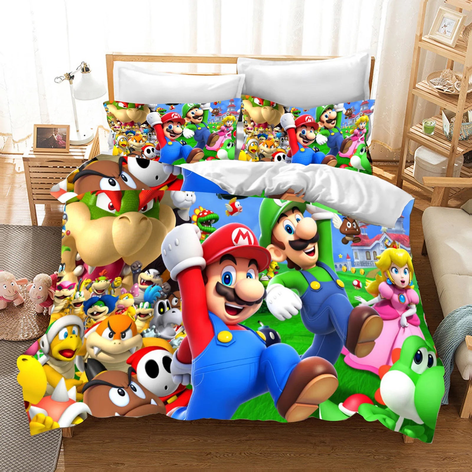 Anime Cartoon Duvet Cover 3D Printing Cute Children's Bedroom Set Polyester Adult Gift  2/3pcs Baby Bedding Pi-Mart