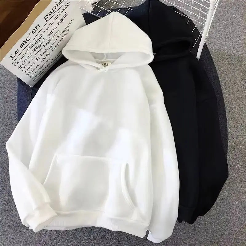 New Men Casual Hoodies Women Warm Hoodies Spring Autumn Pullovers Fashion Black Multiple Colour Oversized Sweatshirts Top Pi-Mart