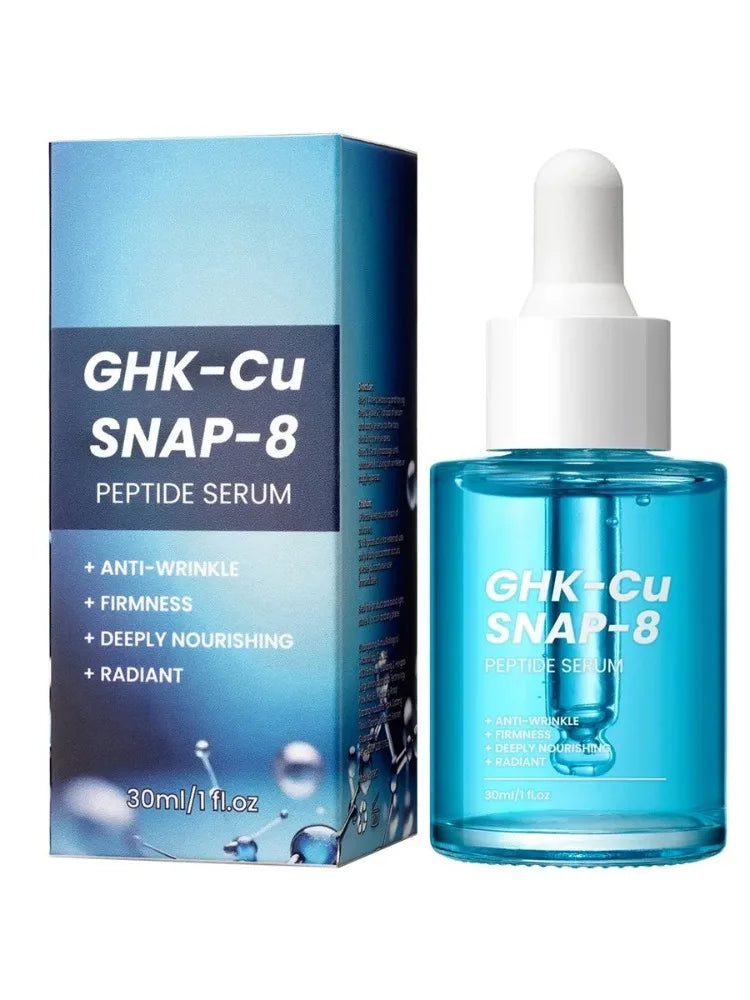 Premium GHK-Cu Copper Peptide SNAP-8 Anti-Aging Essence Fade Fine Lines Lifting Firming Hydration Boost Collagen All Skin Types Pi-Mart