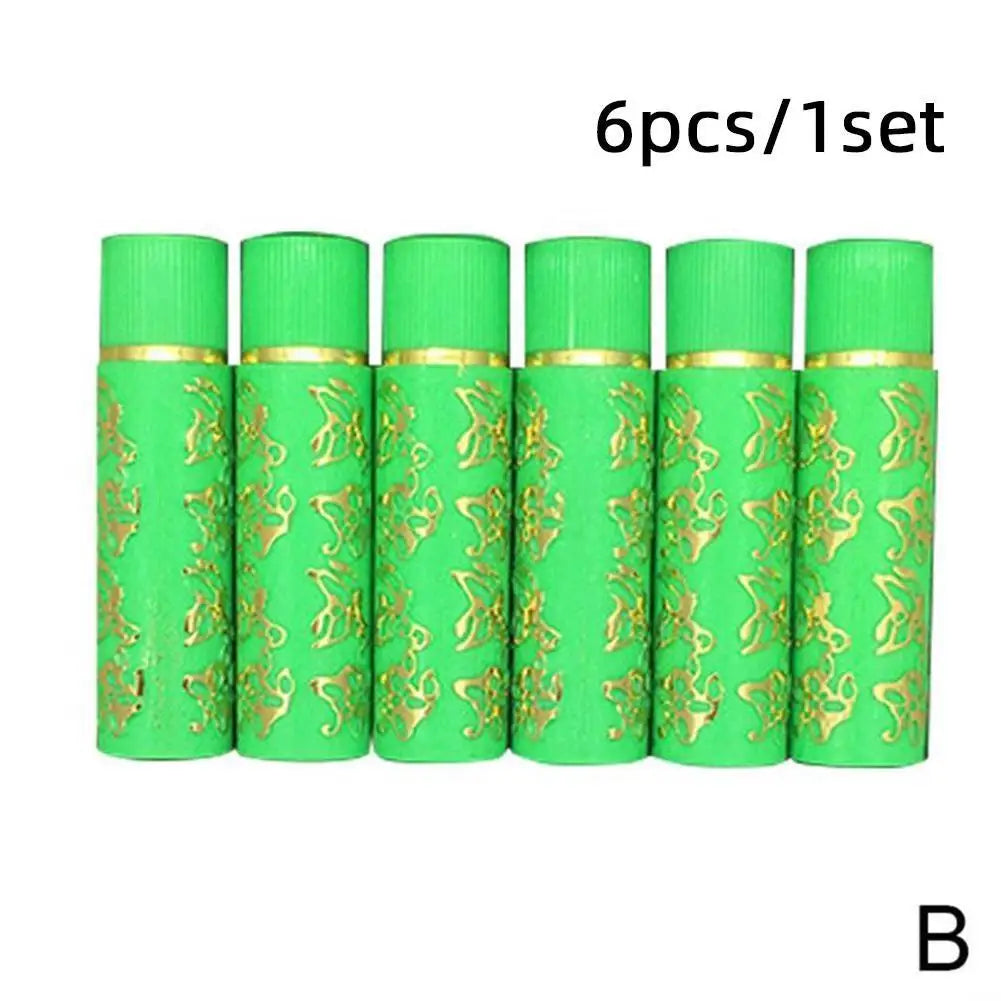 6PCS/Box Lipstick Dark Green Magic Lipgloss Lipstick Long Lasting Waterproof Butterfly Lip Tint Cosmetics Makeup Maquiagem Tri Light Beauty