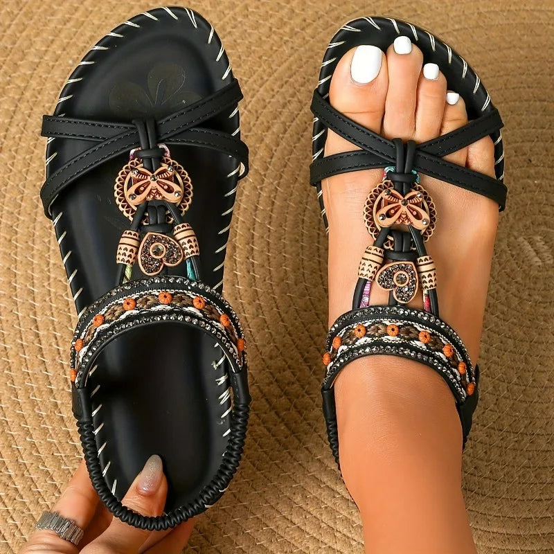 Women's Sandals Bohemian Sandals Outdoor Soft Sole Beach Sandals Platform Lightweight Women Casual Shoes Flat Plus Size Sandal LadyShow.Store