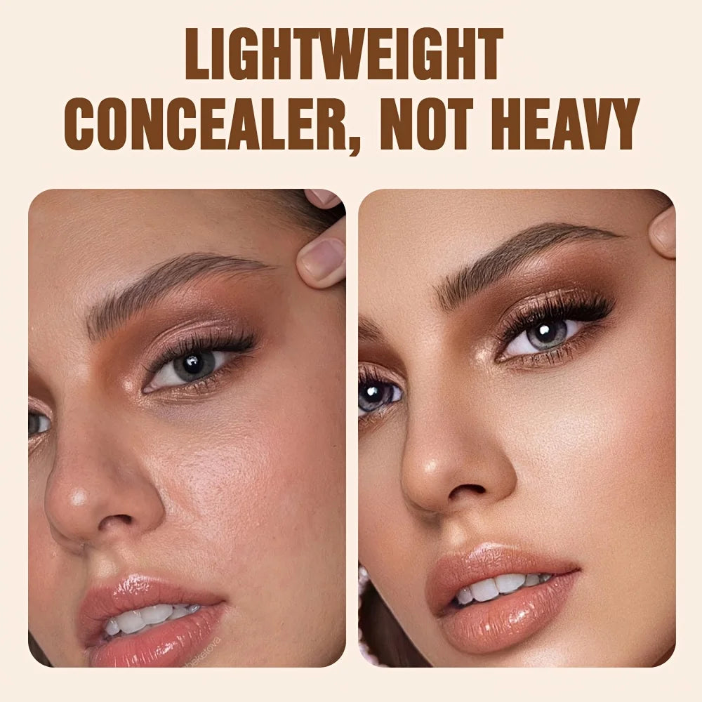 Under Eye Concealer Cream Makeup, Lightweight Smooth Texture Eye Concealer Cosmetic, Natural Skin Tone Finish, 3 Shades Pi-Mart