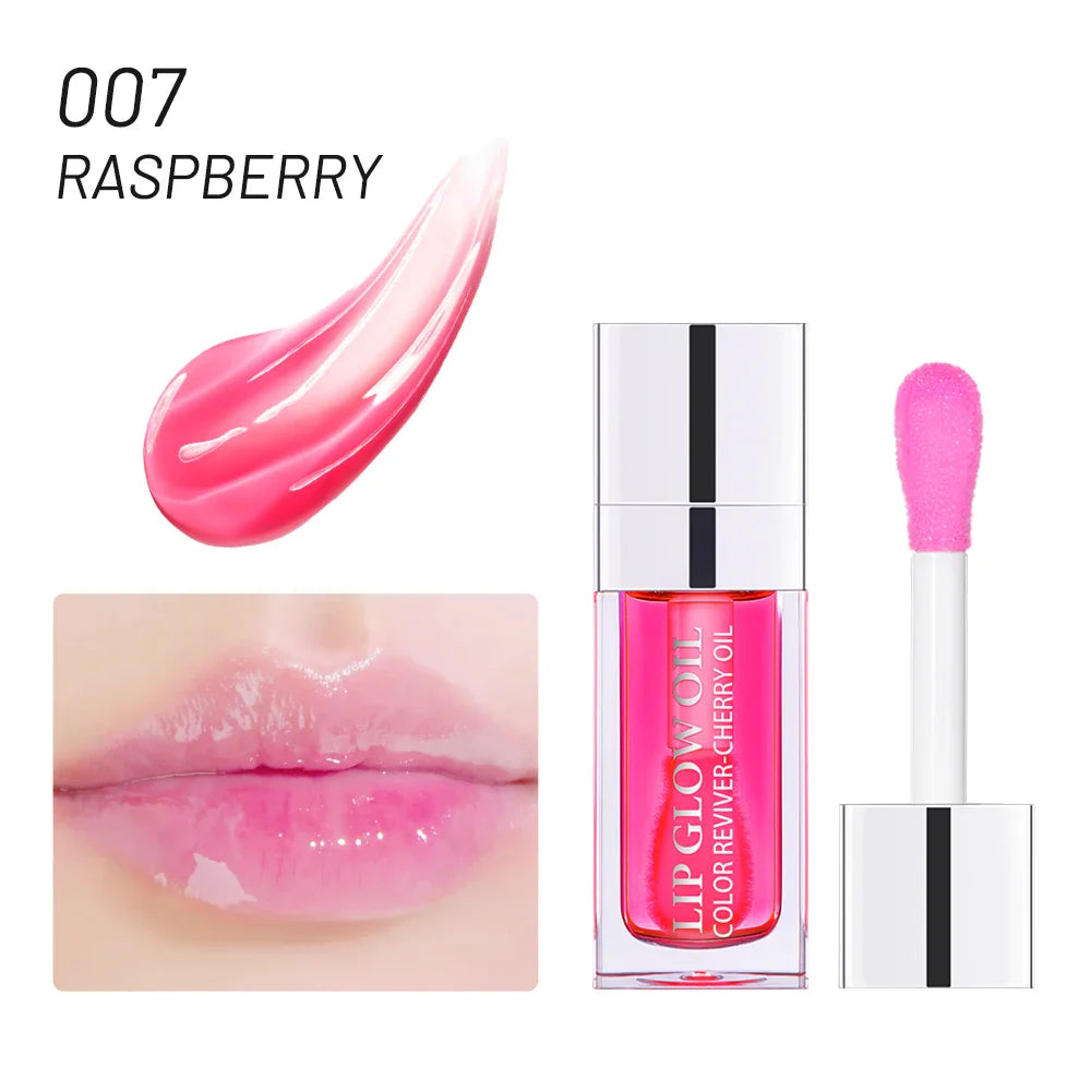 Crystal Jelly Moisturizing Lip Oil Plumping Lip Gloss Makeup Sexy Plump Lip Glow Oil Tinted Lip Plumper LadyShow.Store