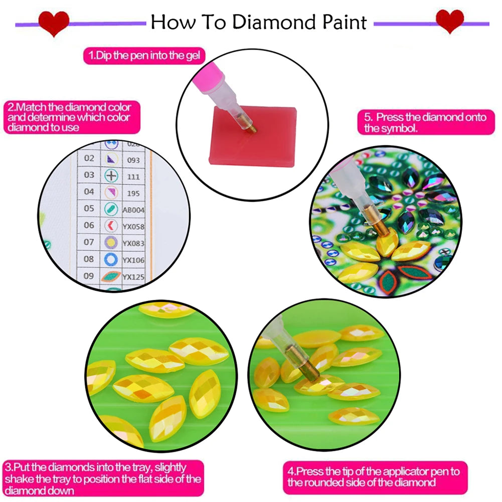 5D DIY Partial Special Shaped Drill Diamond Painting Kit Animal Decoration Pi-Mart