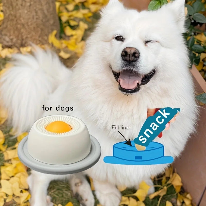 Pet Lick Mat Yogurt Licking Plate Slow Feeder for Dogs & Cats - Interactive Snack Bowl, Promotes Dental Health, Pet Licking Mat Pi-Mart