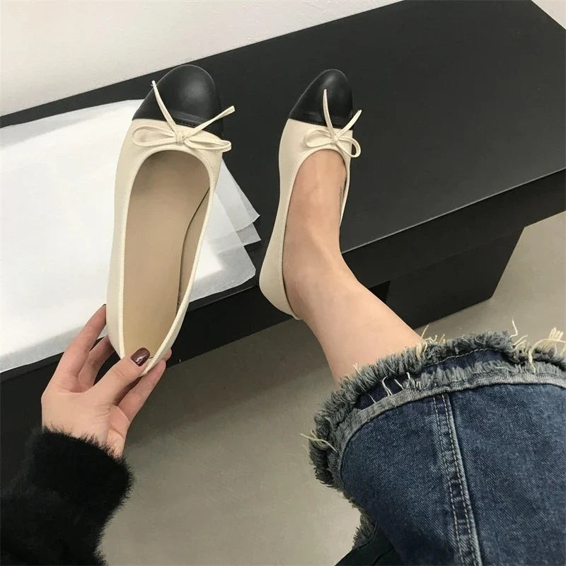 2026 New Spring Butterfly-knot Women Loafer Elegant Mix Colors Slip On Shoes Laides Comfort Soft Sole Ballet Flats Single Shoes LadyShow.Store