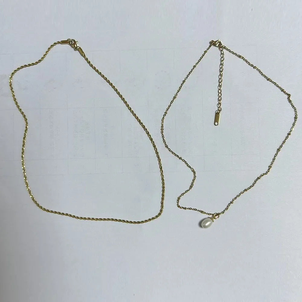 Stainless Steel Creative Steel Ball Chain Necklace Pi-Mart