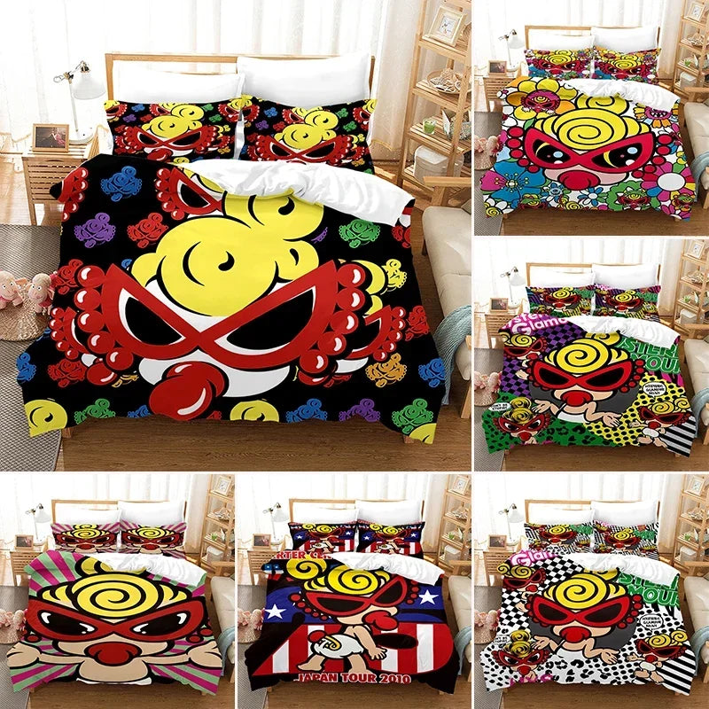 3D Hysteric-Mini Duvet Cover with Pillow Cover Bedding Set Single Double Twin Full Queen King Size Bed Set for Bedroom Decor Pi-Mart