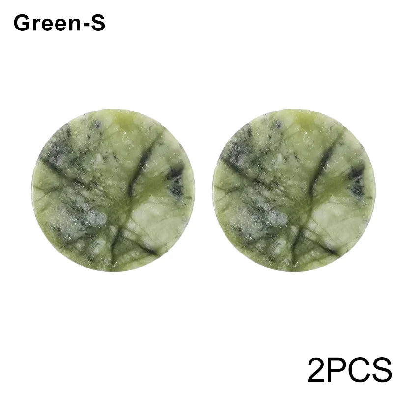 Glue Pallet Eyelashes Extensions Pink Green Jade Stone Reusable False Eye Lashes Adhesive Pallet Pad Holder Makeup Accessories Pi-Mart