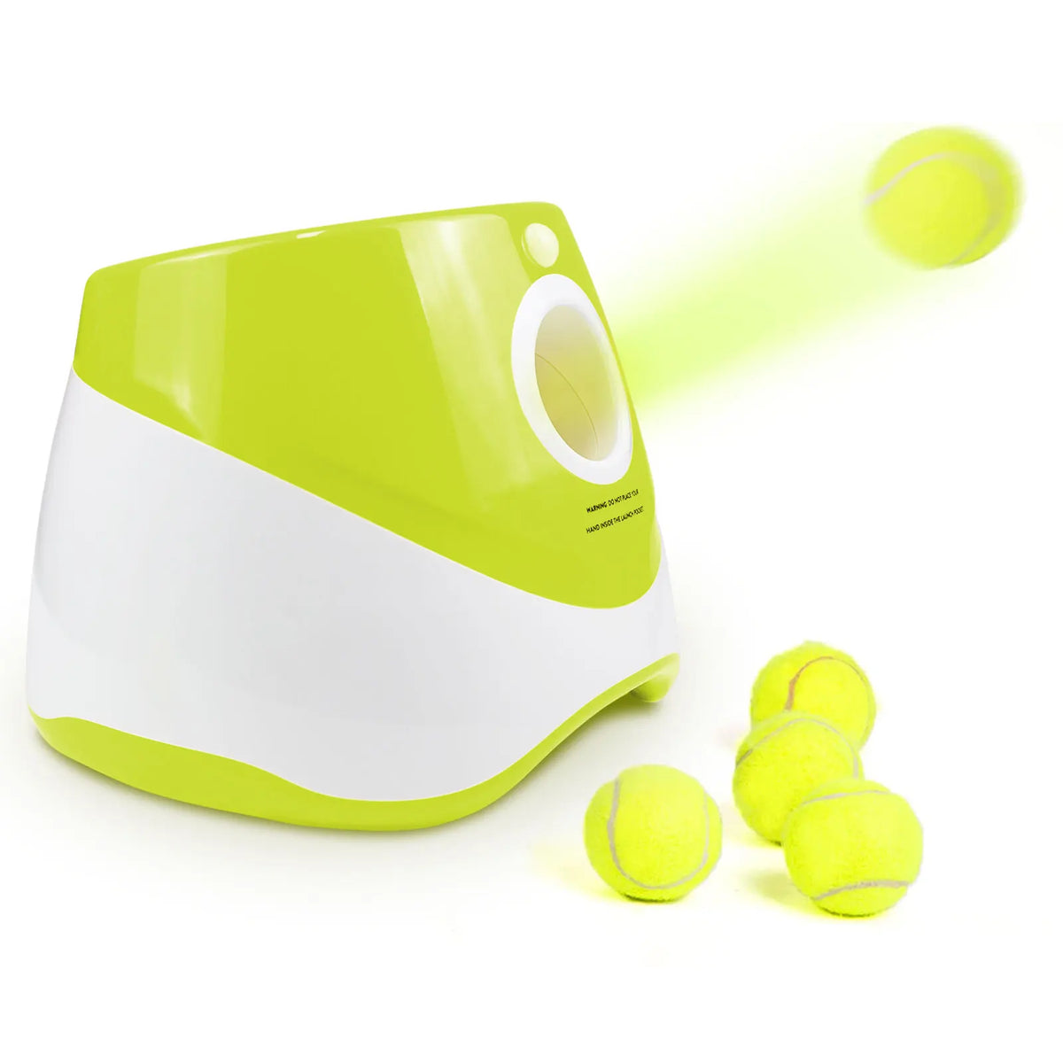 Mini Automatic Dog Ball Launcher 3m/6m/9m,USB Charging Interactive Pet Toy with 3 Tennis Balls for Puppy Indoor Outdoor Exercise Pi-Mart